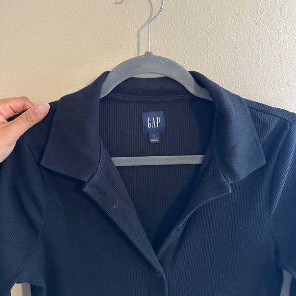 GAP Ribbed Polo Midi Dress - Picture 4 of 4